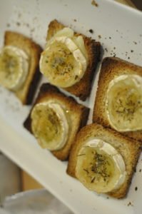 Recette toast canapé chèvre miel