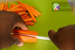 Carottes en deux - Recette de poêlée de légumes haricots verts