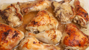 Cuisses de poulet sans huile sans friture marinées et rôties au four by Kisoulou