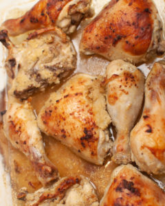 Cuisses de poulet sans huile sans friture marinées et rôties au four - Kisoulou