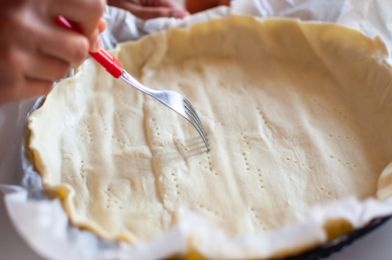 Piquer votre pate brisée - Recette de quiche aux courgettes au chèvre by Kisoulou