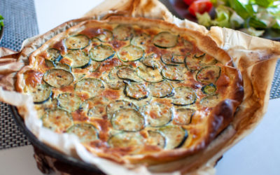 Quiche facile courgettes chèvre